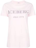 Iceberg Logo Patch T-shirt - Pink & Purple