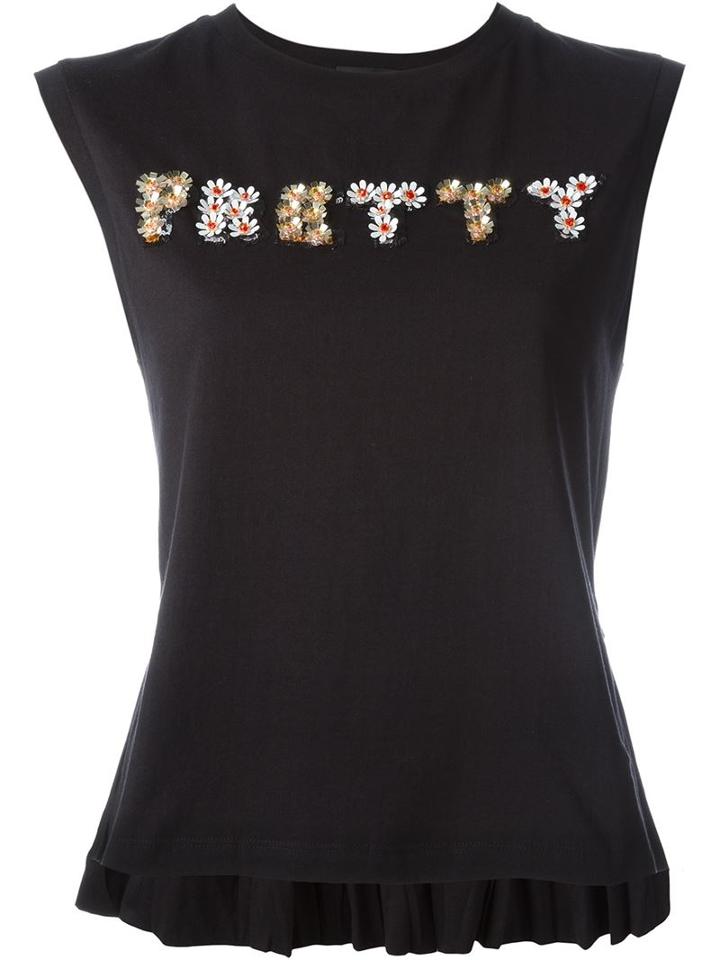 Markus Lupfer 'pretty' Embellished Tank Top