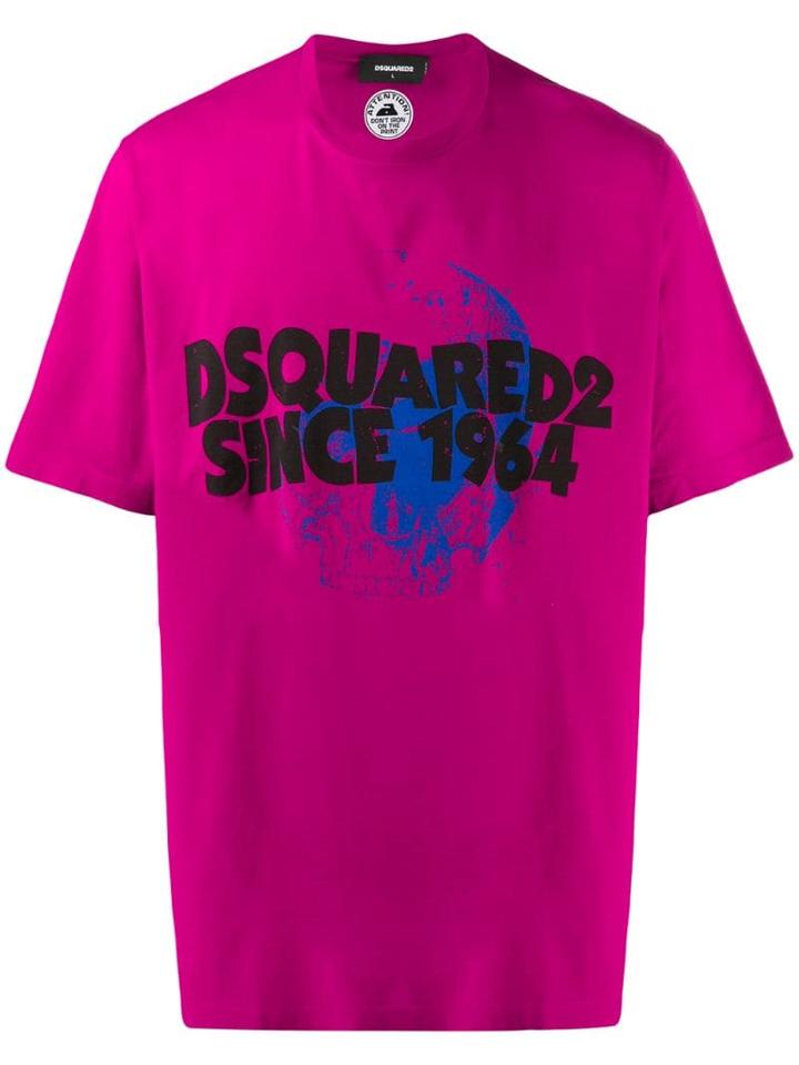 Dsquared2 Printed Skull T-shirt - Pink