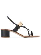 Giuseppe Zanotti Design Strappy Block Heel Sandals - Black