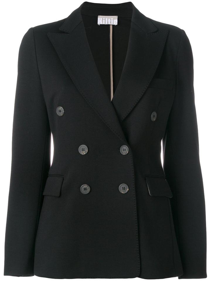 Kiltie Double Breasted Blazer - Black