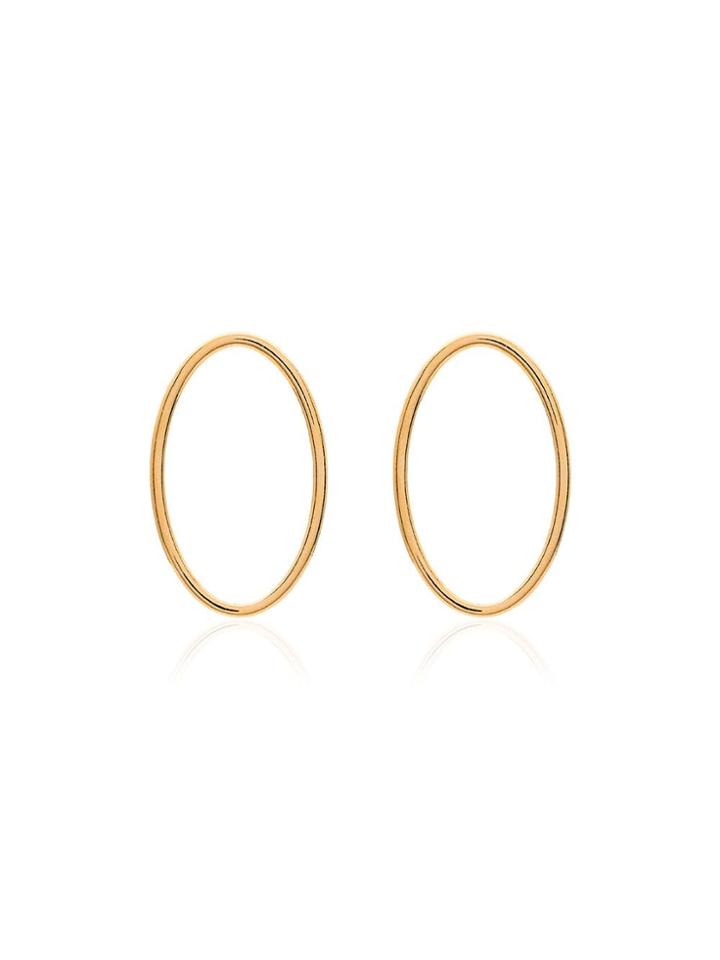 All Blues Eclipse Large Hoop Earrings - Gold