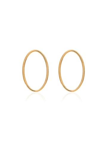 All Blues Eclipse Large Hoop Earrings - Gold