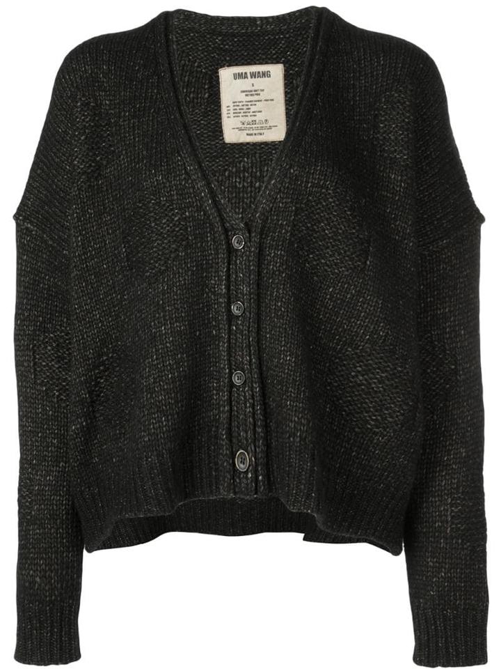 Uma Wang Slouchy Knitted Cardigan - Brown