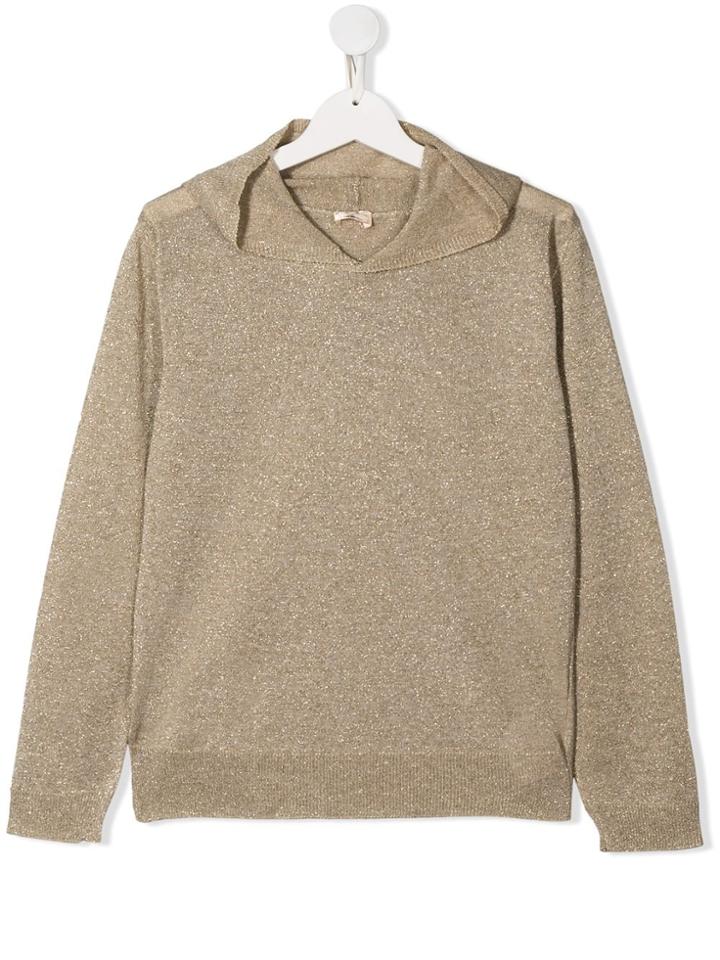 Elisabetta Franchi La Mia Bambina Turtleneck Jumper - Gold