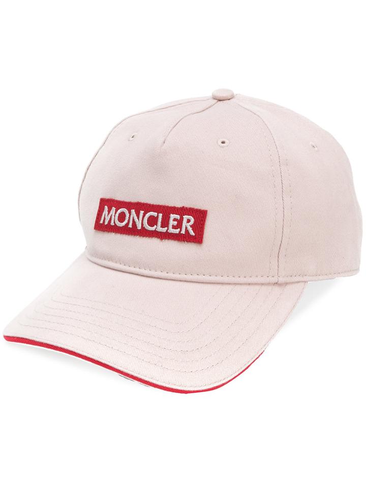 Moncler Logo Patch Cap - Pink & Purple