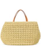 Ermanno Scervino Woven Tote - Metallic