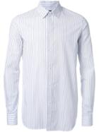 Dressedundressed Pinstriped Shirt, Men's, Size: 3, White, Cotton