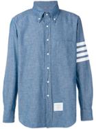Thom Browne 4-bar Straight-fit Chambray Shirt - Blue