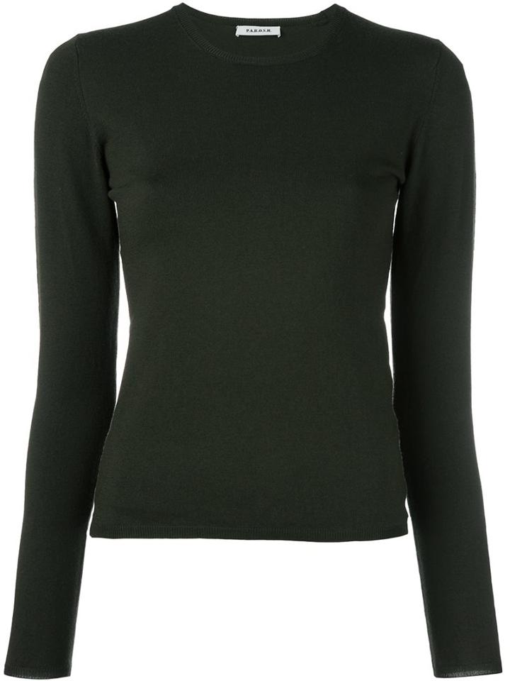 P.a.r.o.s.h. 'lindsey' Pullover, Women's, Size: Small, Green, Spandex/elastane/wool