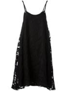 Cacharel Sheer Shift Dress, Women's, Size: 38, Black, Cotton/silk