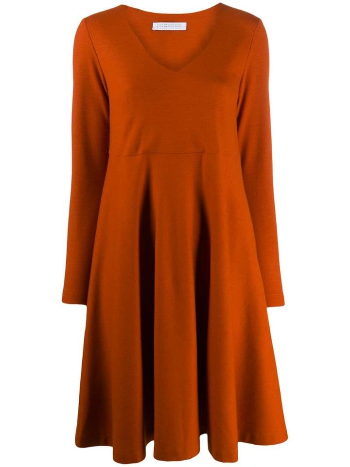 Harris Wharf London Relaxed Midi Dress - Orange
