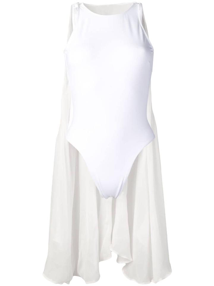 Sian Swimwear Nanah Caped Swimsuit - White