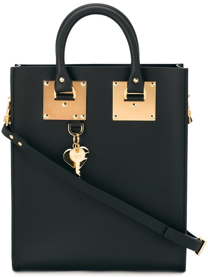 Sophie Hulme Box Shopper Tote, Women's, Black, Leather