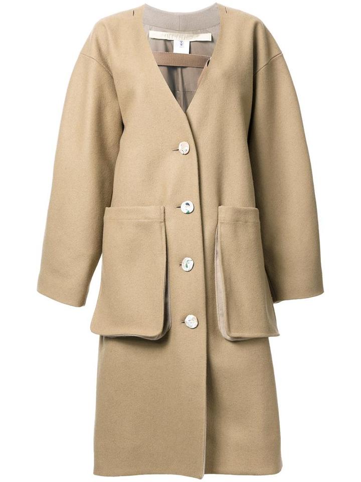 Eckhaus Latta 'slump' Coat, Women's, Size: Medium, Brown, Rayon/wool