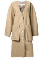 Eckhaus Latta 'slump' Coat, Women's, Size: Medium, Brown, Rayon/wool