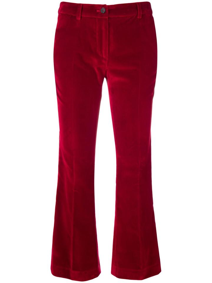 Pt01 Corduroy Flared Trousers