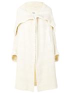 Yohji Yamamoto Oversized Collar Coat - White