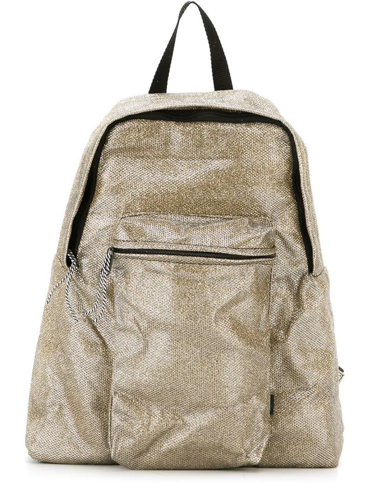 Golden Goose Deluxe Brand Metallic (grey) Backpack, Polyester