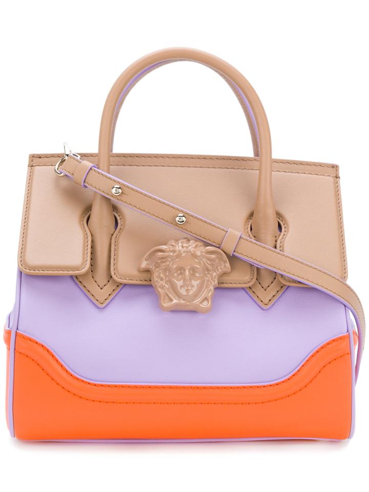 Versace Medusa Empire Tote - Pink & Purple