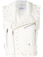 Red Valentino Biker Vest - White