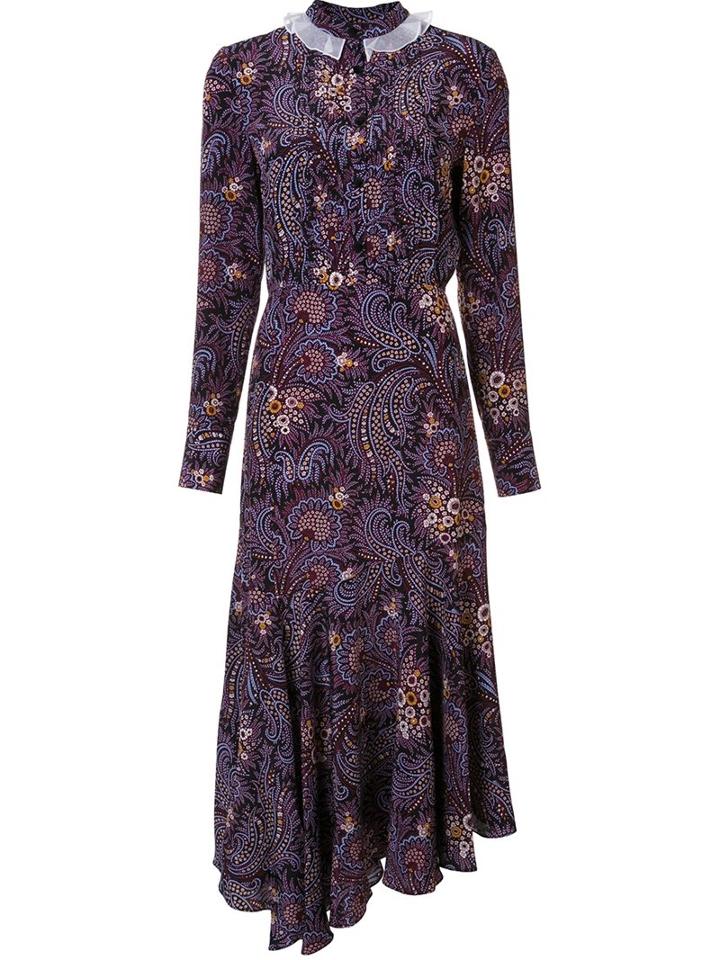 Suno Abstract Print Asymmetric Dress