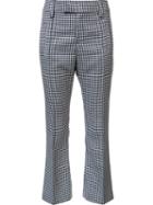 Smythe Checked Crop Flare Pants