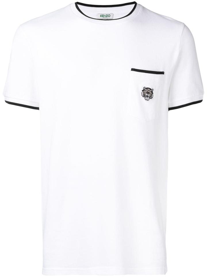 Kenzo Tiger Logo Pocket T-shirt - White