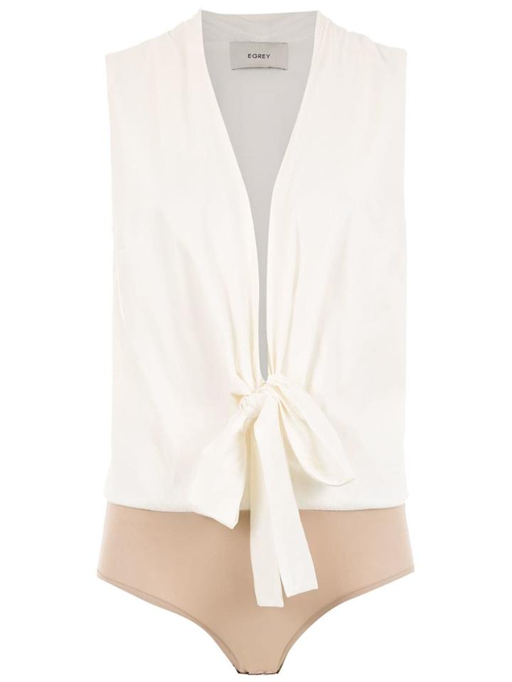 Egrey Knot Detail Bodysuit - White