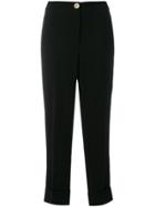 Salvatore Ferragamo Straight Tailored Trousers - Black