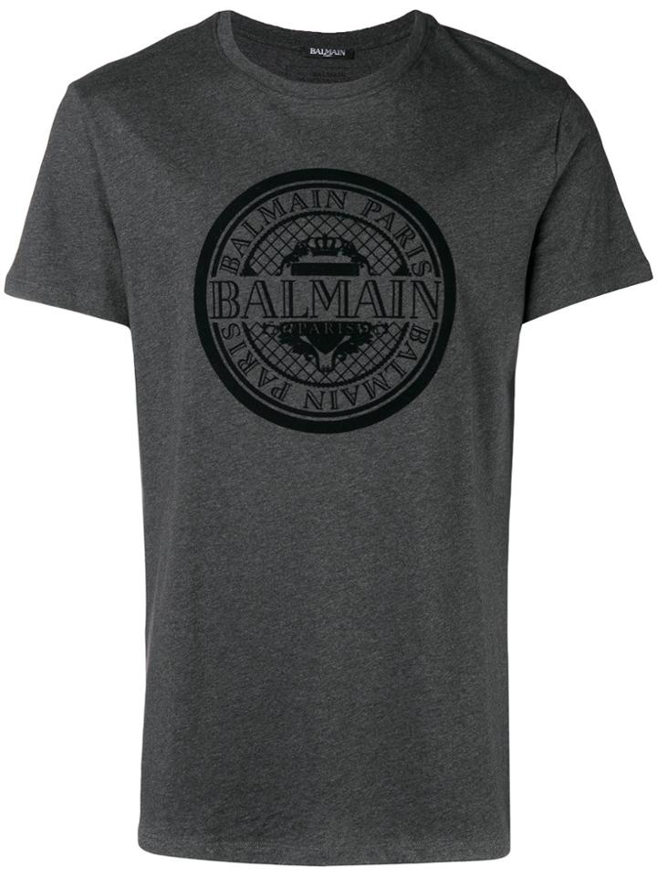Balmain Printed T-shirt - Grey