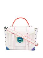 Michael Michael Kors Manhattan Small Contrast Trim Tote - White