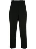 Polo Ralph Lauren Cropped Tailored Trousers - Black