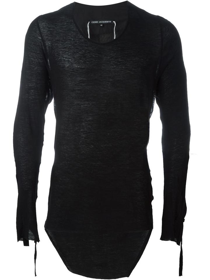 Cedric Jacquemyn Asymmetric Long Line T-shirt