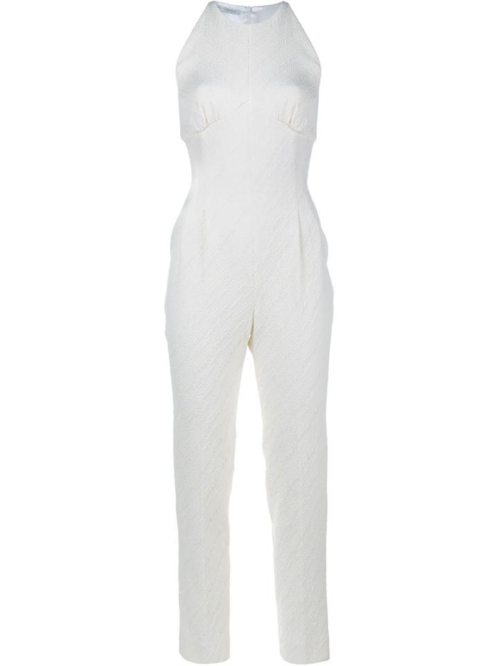 Emilia Wickstead Havanna Sleeveless Jumpsuit, Women's, Size: 10, Nude/neutrals, Silk/cotton/polyamide