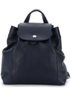 Longchamp Small Flap Backpack - Blue