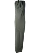 Rick Owens Draped Evening Dress, Women's, Size: 42, Green, Spandex/elastane/viscose