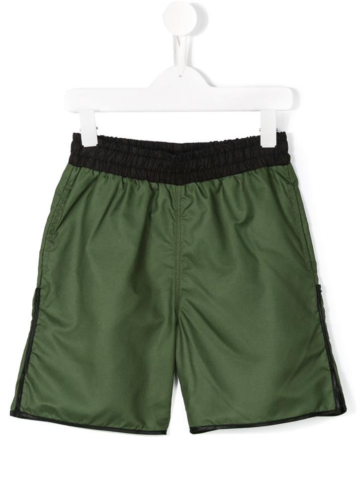 Msgm Kids Swim Shorts, Boy's, Size: 10 Yrs, Green