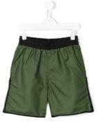 Msgm Kids Swim Shorts, Boy's, Size: 10 Yrs, Green
