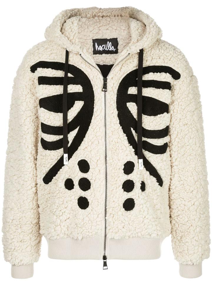 Haculla Embroidered Hooded Jacket - Neutrals