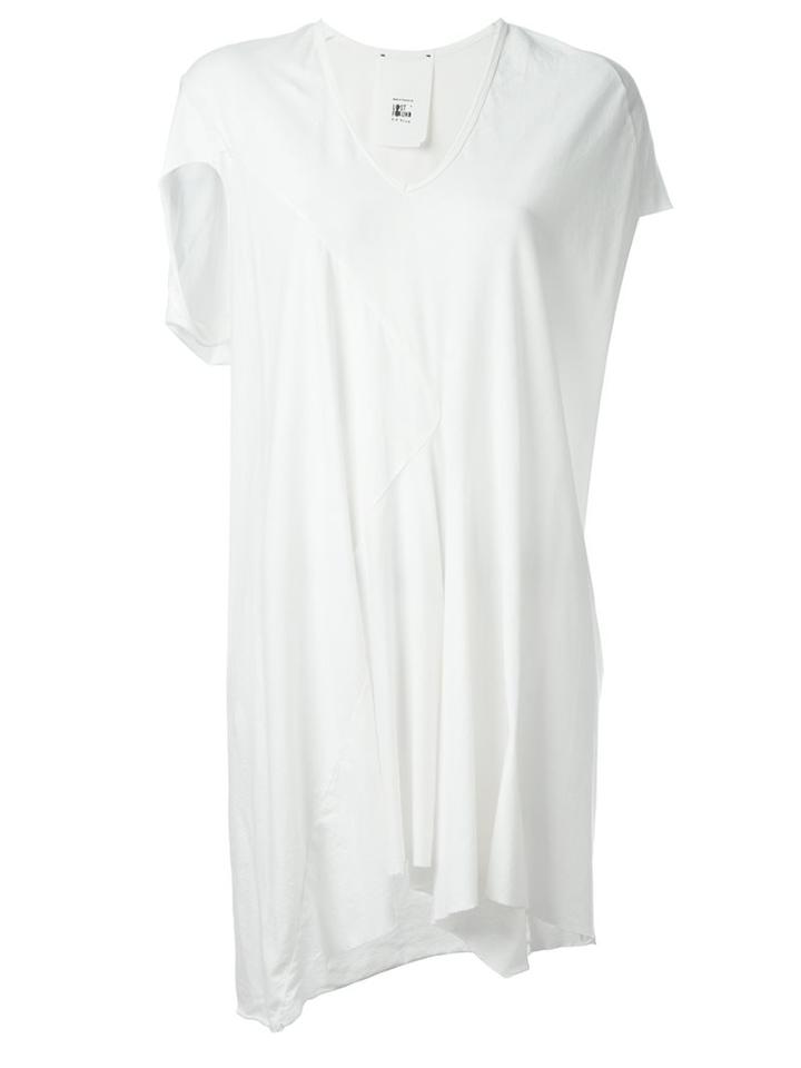 Lost & Found Ria Dunn Asymmetric Wide Fit T-shirt Dress, Women's, Size: Small, White, Cotton