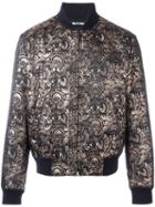 Kenzo 'eye' Baroque Bomber Jacket, Men's, Size: Xl, Black, Polyester/metallized Polyester/acetate/cotton