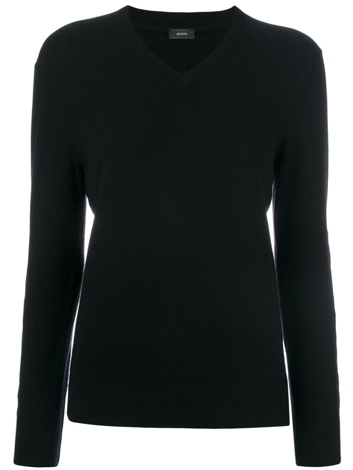 Joseph V-neck Sweater - Black
