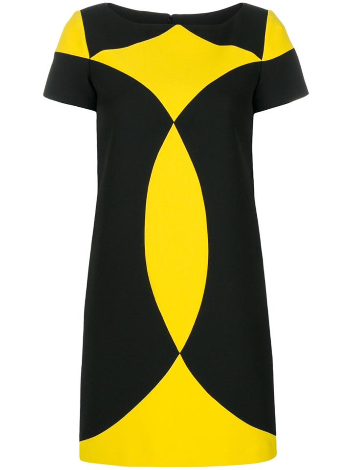 Versace Collection Colour Block Dress - Black