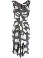 Christian Dior Pre-owned 1990's Polka Dot Dress - Grey