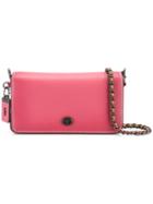 Coach Chain Strap Crossbody Bag, Women's, Pink/purple, Leather
