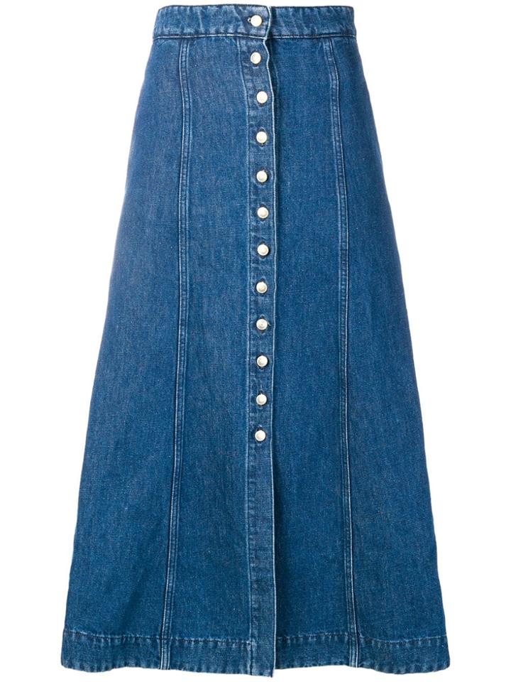 Acne Studios Voluminous Denim Skirt - Blue