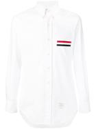 Thom Browne Grosgrain Pocket Trim Oxford Shirt - White