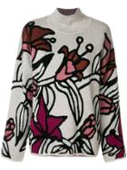 Christian Wijnants Lilies Embroidered Sweater - White