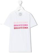 10x10 An Italian Theory Kids - Bravissima Print T-shirt - Kids - Cotton - 2 Yrs, White